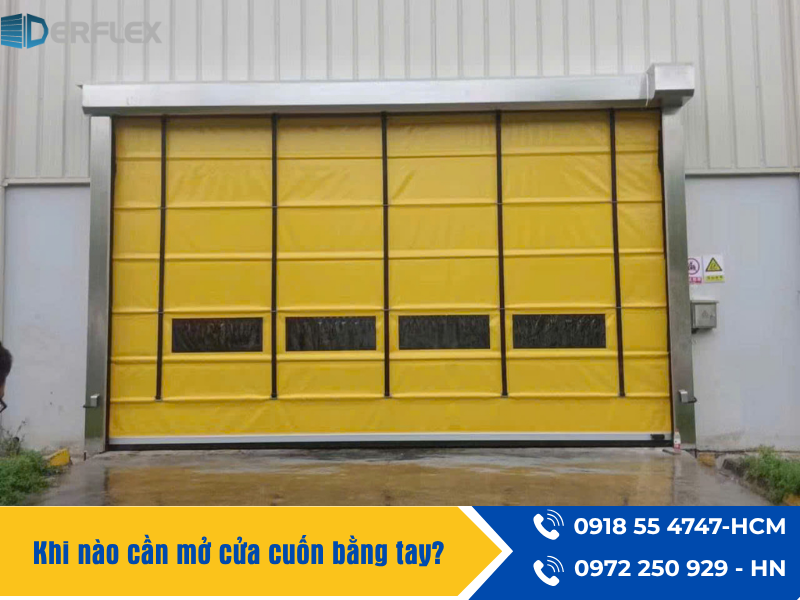 Khi nào cần mở cửa cuốn bằng tay? Khi nào cần mở cửa cuốn bằng tay?