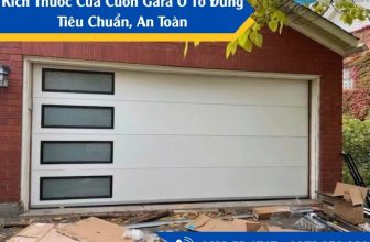 Kích thước cửa cuốn gara ô tô đúng tiêu chuẩn, an toàn