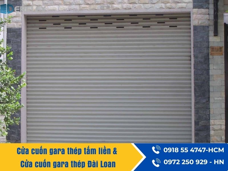Cửa cuốn gara thép tấm liền & Cửa cuốn gara thép Đài Loan Cửa cuốn gara thép tấm liền & Cửa cuốn gara thép Đài Loan