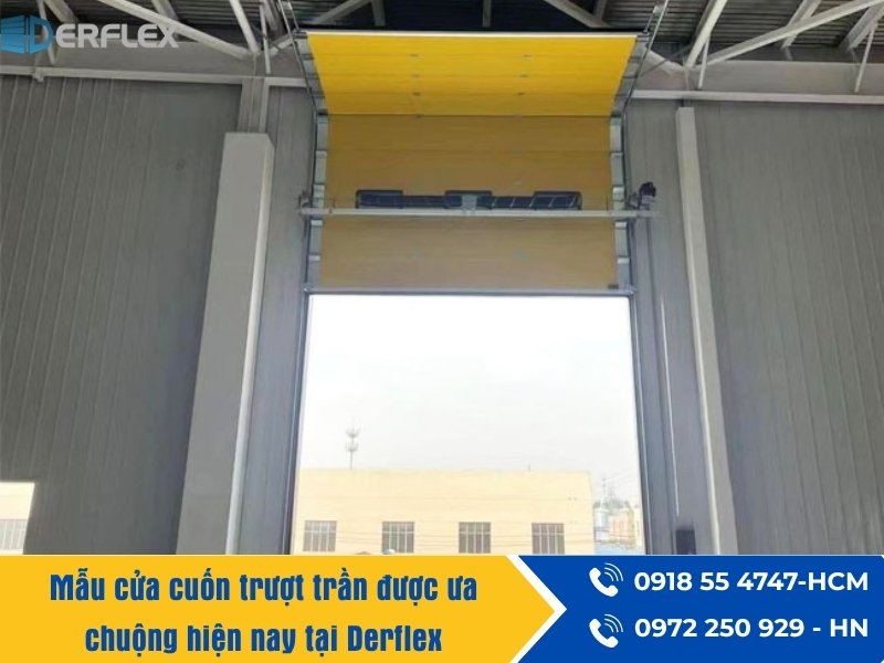 Mẫu cửa cuốn trượt trần được ưa chuộng hiện nay tại Derflex Mẫu cửa cuốn trượt trần được ưa chuộng hiện nay tại Derflex