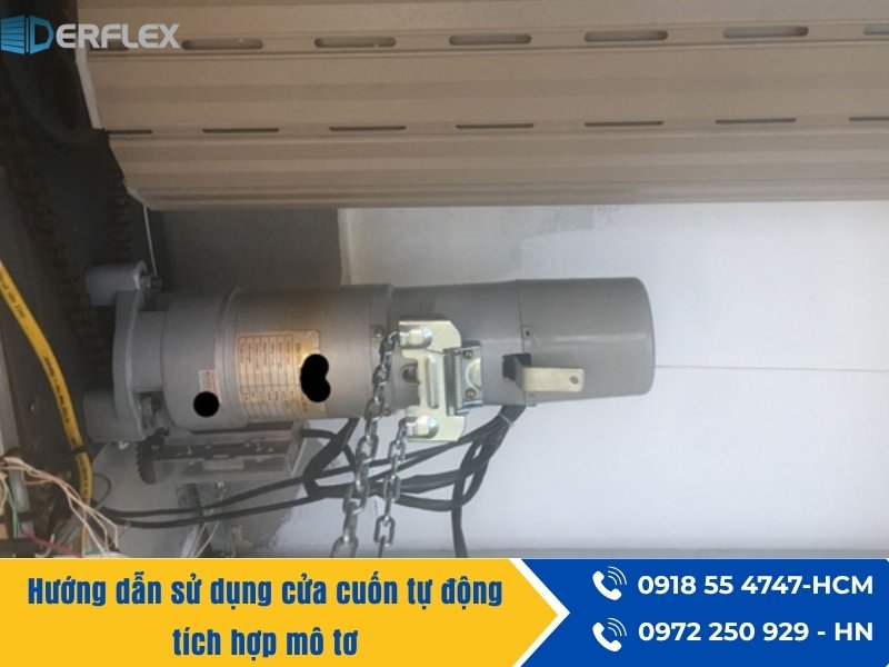 Hướng dẫn sử dụng cửa cuốn tự động tích hợp mô tơ