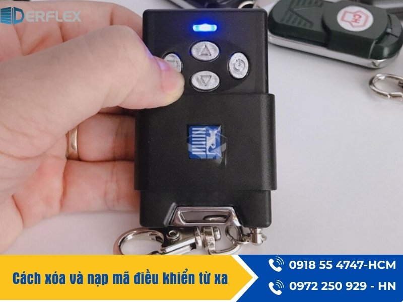 Cách xóa và nạp mã điều khiển từ xa
