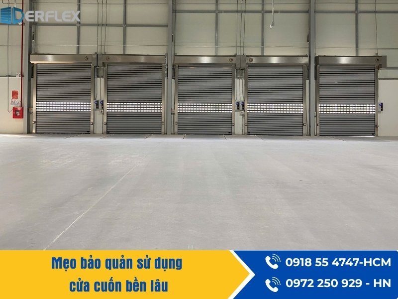 Mẹo bảo quản sử dụng cửa cuốn bền lâu