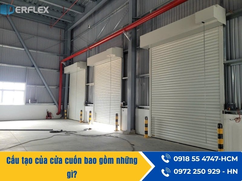 Cấu tạo của cửa cuốn bao gồm những gì?