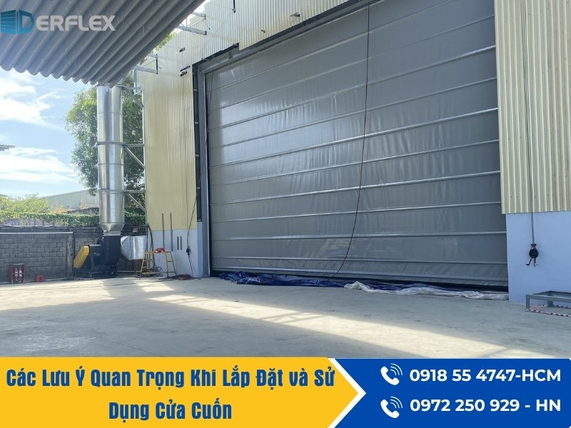 Các Lưu Ý Quan Trọng Khi Lắp Đặt và Sử Dụng Cửa Cuốn