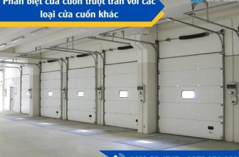 Phân biệt cửa cuốn trượt trần với các loại cửa cuốn khác